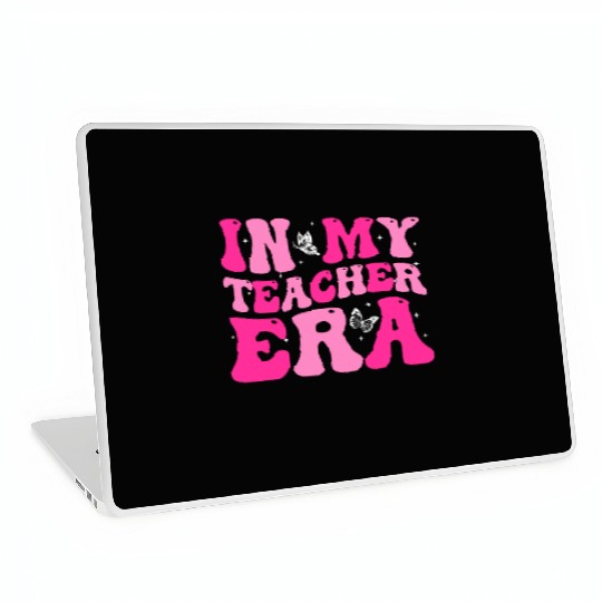 In My Teacher Era Back To School Retro Groovy Laptop Skins