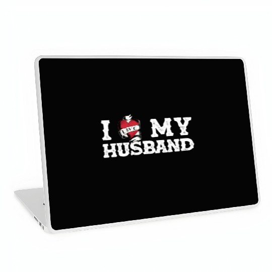 Vintage I Love My Husband - I Heart My Husband Laptop Skins