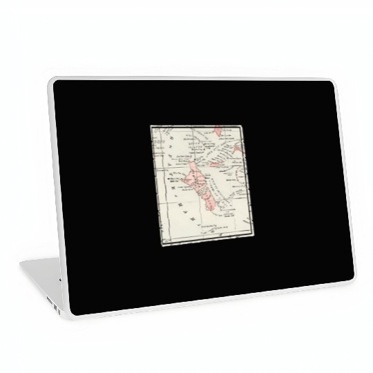 Vintage Andros Island Bahamas Map Laptop Skins