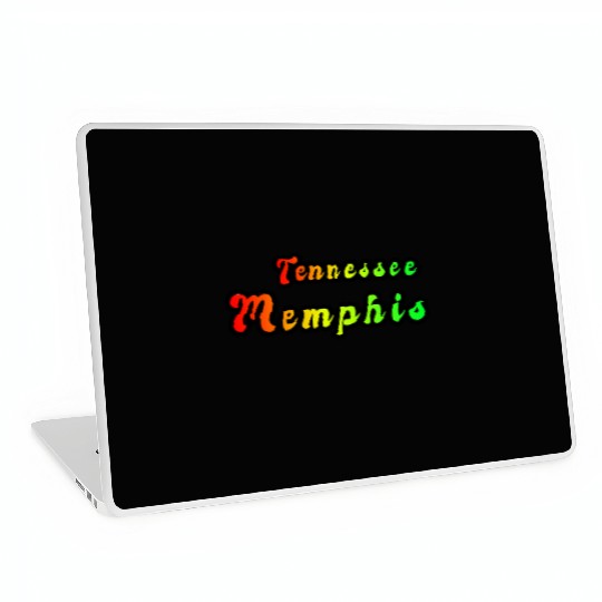 Memphis Tennessee rainbow design Laptop Skins