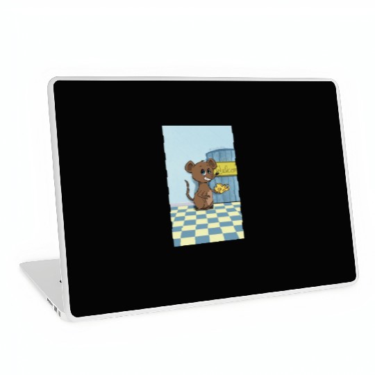 Cheesy Heart Mouse Laptop Skins