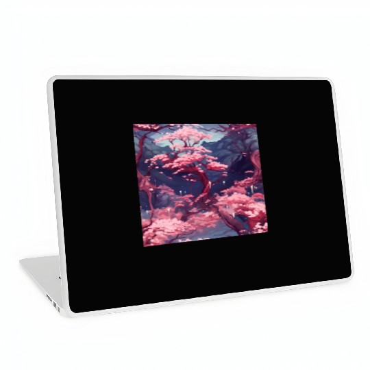 Anime Euphoria: Fantasy Cherry Blossom Dreamscape Laptop Skins
