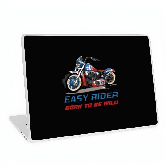 Easy Rider Motorcycle Chopper Stars and Stripes Laptop Skins