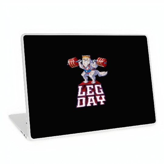 Leg Day Persian Weight Lifting Squat Gym Laptop Skins