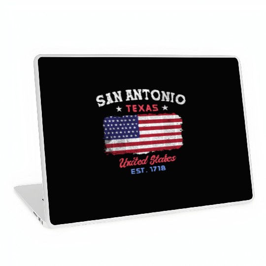 San Antonio Texas est 1718 Design for proud San Laptop Skins