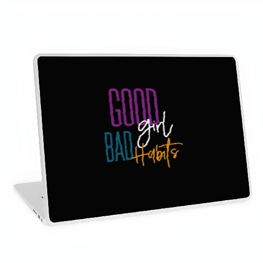 Ggt Black Bad Habits cy Friend Brunch Weekend Laptop Skins