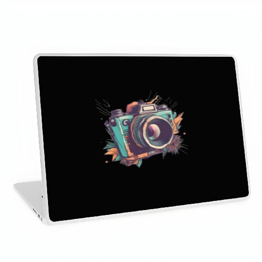 Tropical colors camera Laptop Skins