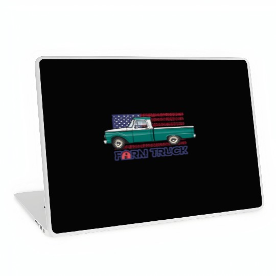 Green Farm Truck Laptop Skins