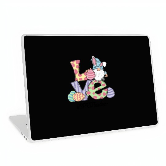 Love Easter Sped Teacher Gnomes Teacher Easter 202 Laptop Skins