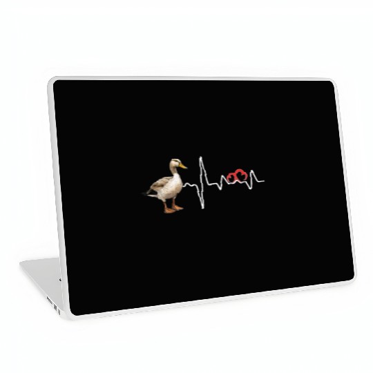 Duck Hunting Love Heartbeat Duck Hunter Laptop Skins