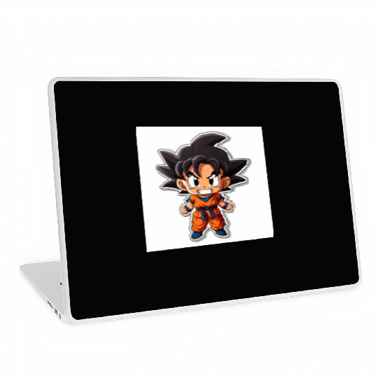 Goku Sticker Happy Bold Colors art toy style Laptop Skins