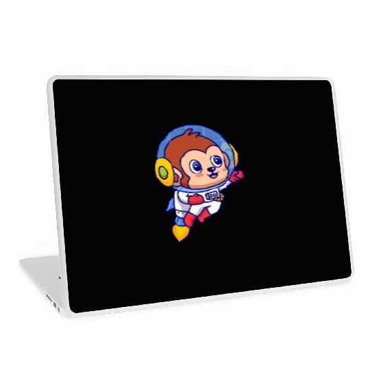 Flying Monkey Astronaut Laptop Skins