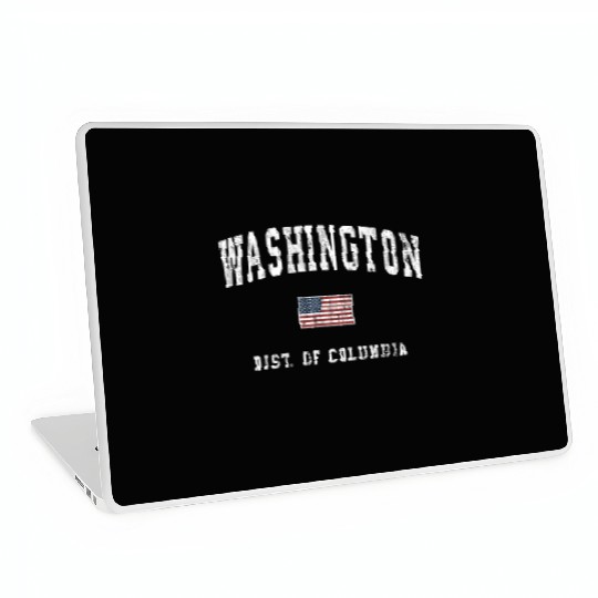 Washington Dc American Flag Sports Laptop Skins