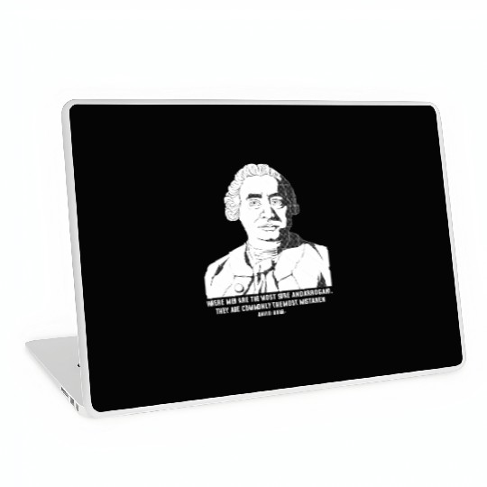 Philosophy Quote eptic David Hume Laptop Skins