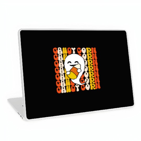 Spooky Candy Corn Costume Laptop Skins for Children