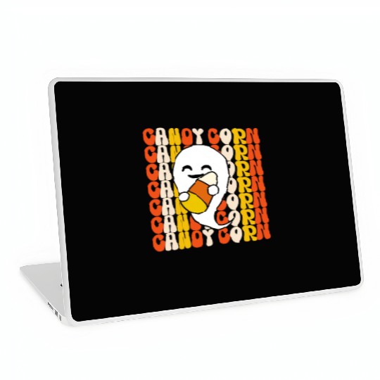 Spooky Candy Corn Costume Laptop Skins for Children
