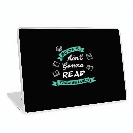 Funny Reading Teacher Bookworm Bookstore Book Laptop Skins
