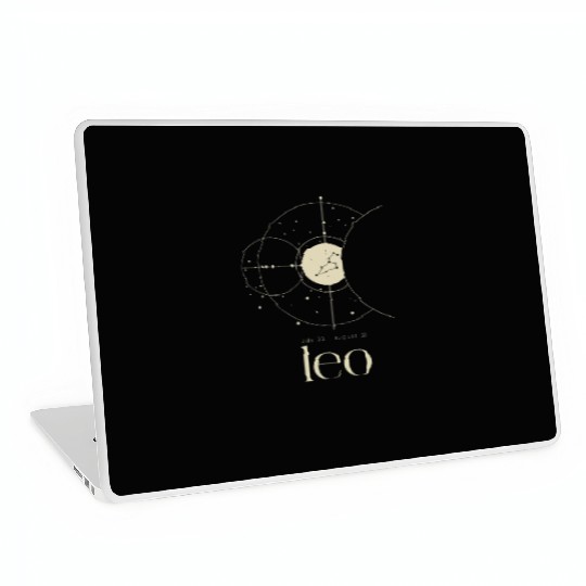 Minimalist Leo Lion Zodiac Constellation Astrology Laptop Skins