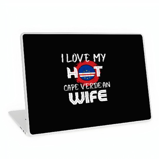Funny I Love My Hot Cape Verdean Wife Husband Laptop Skins