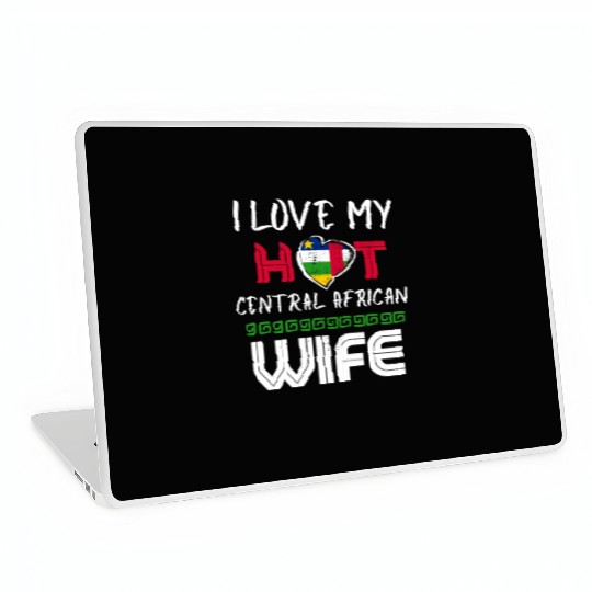 Funny I Love My Hot Central African Wife Husband Laptop Skins