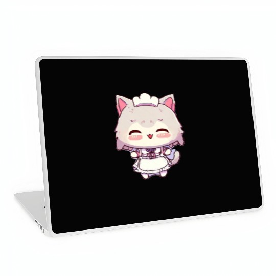 Yuki Kawaii Cat Maid Anime Manga Laptop Skins