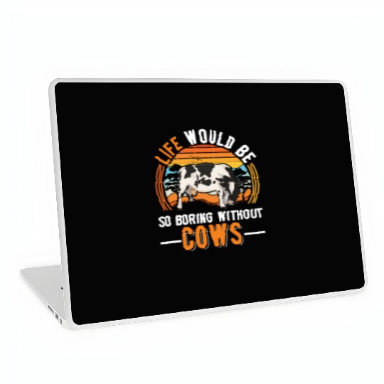 Cow Cattle Breeder Land, Farmer Cows Laptop Skins