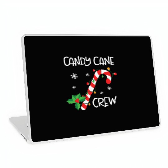 Candy Cane Crew Funny Christmas Lights Xmas Gift Laptop Skins