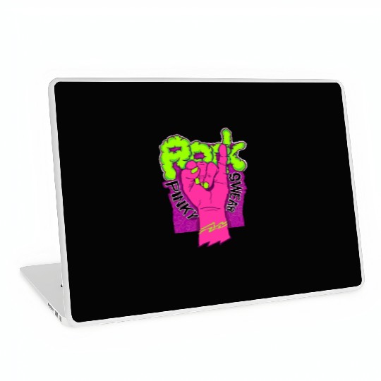 Rock hand pink Laptop Skins