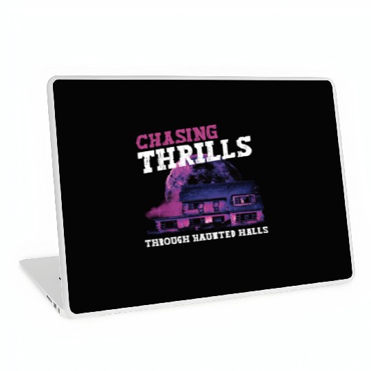 Horror Paranormal Haunted House Spooky Halloween Laptop Skins