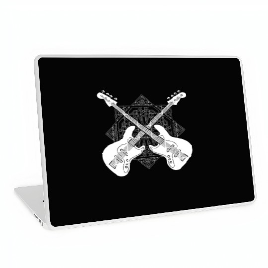 Bass Guitar Bassist Pattern Laptop Skins