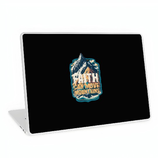 Faith Can Move Mountains with Mountain Laptop Skins