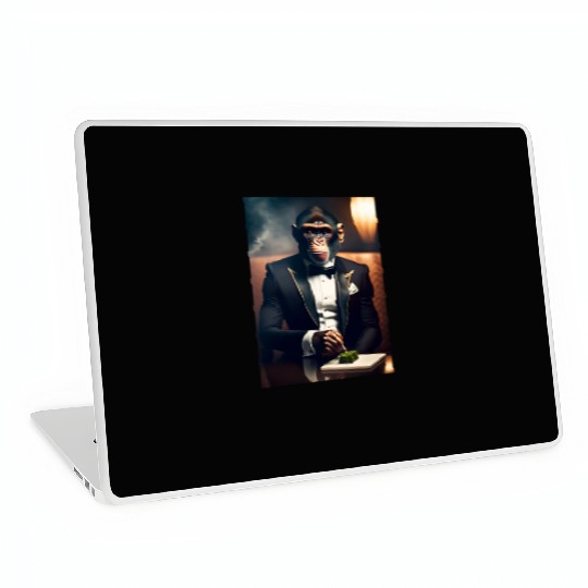 Ape in suit with Cigar Laptop Skins