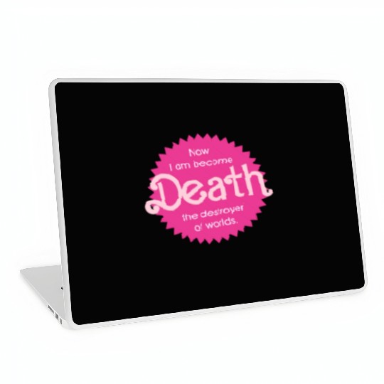 Barbenheimer Now I am become Death Laptop Skins