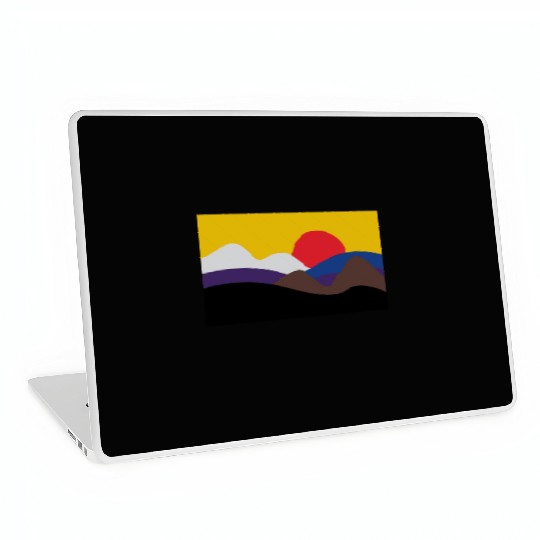 Colors of Jiu Jitsu Belts Minimalist Sun Laptop Skins