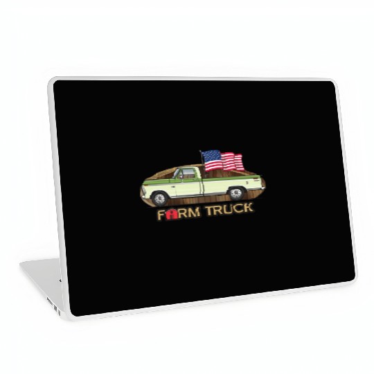 Farm Truck Light Green Laptop Skins
