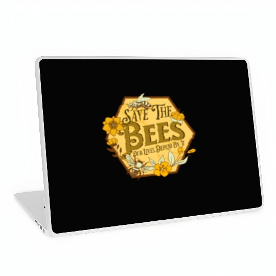 Honey Bee Beekeeping Save The Bees Laptop Skins