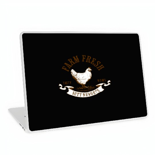 Chicken Lover Farm Fresh Butt Nuggets Funny Farmer Laptop Skins