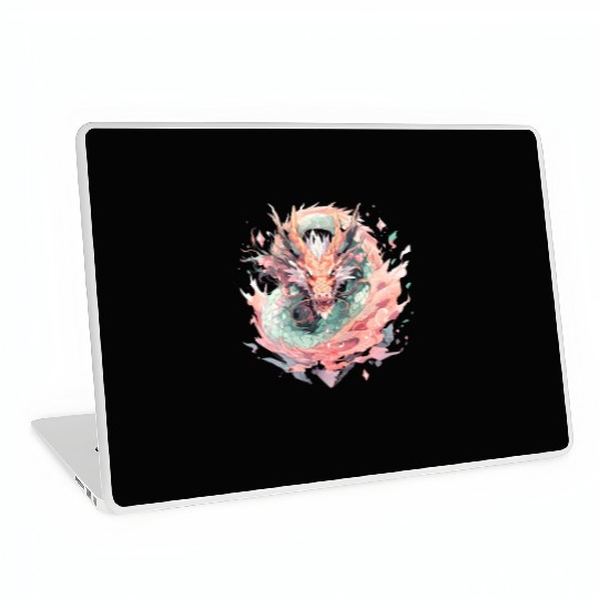 Adorable Crystal Chinese Dragon Laptop Skins