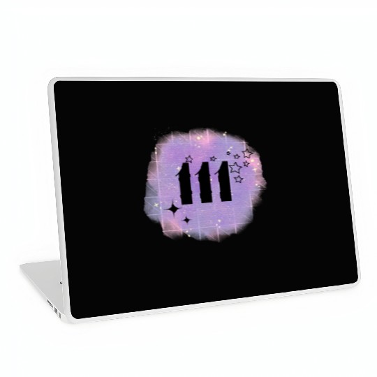 Angel Number 111 Numerology Lilac Laptop Skins