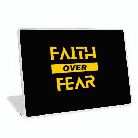 FAITH OVER FEAR Laptop Skins