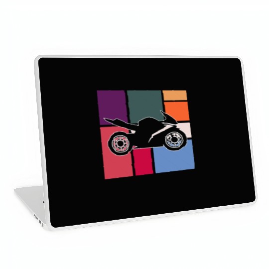 Vintage Motorcycle Racer – Retro Speed Ride Laptop Skins