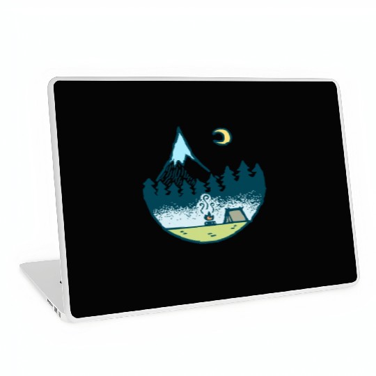 Keep It Simple (Camping At Night) Laptop Skins