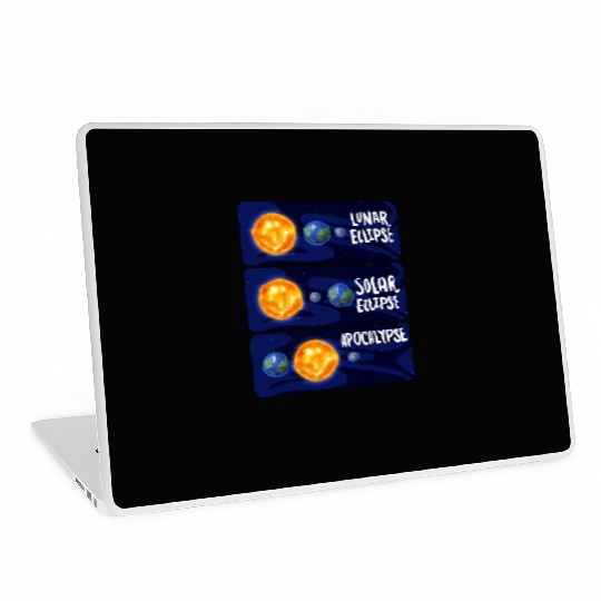 Lunar Eclipse Solar Apocalypse Astrology Science Laptop Skins