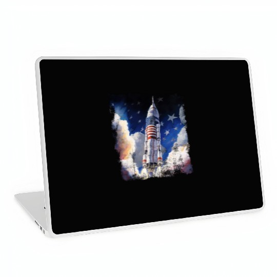 Patriotic Starship US Astronauts Stars and Stripes Laptop Skins