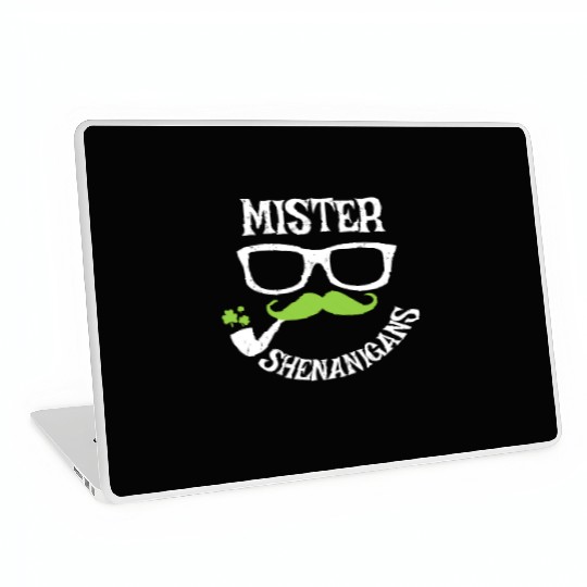Mister Shenanigans Funny St. Patrick's Day Gift Laptop Skins