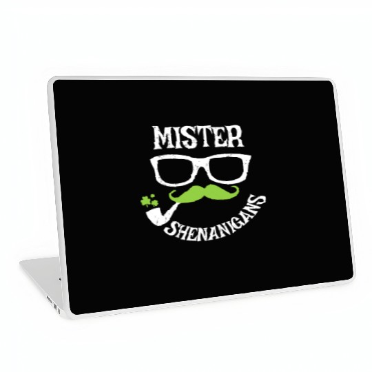 Mister Shenanigans Funny St. Patrick's Day Gift Laptop Skins
