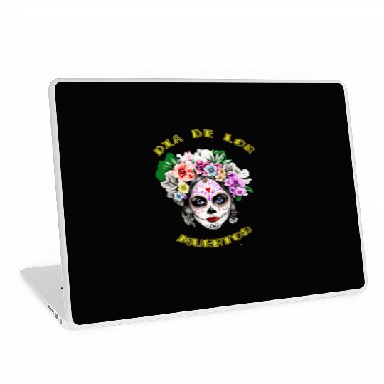 flower girl - day of the dead Laptop Skins