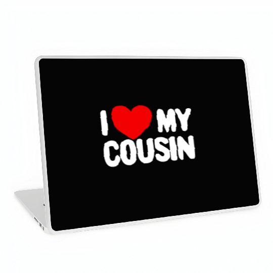 I Love My Cousin Red Heart Redneck Love My Cousin Laptop Skins