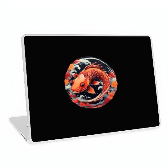 Autumnal Koi Fish at Sunset Laptop Skins