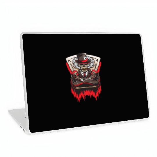 Spades Ace Death Poker Texas Hold'em Laptop Skins